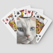 Jeu De Cartes Chat blanc (dos)