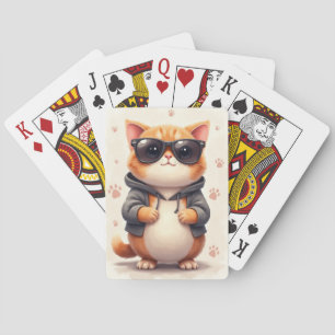 Jeu De Cartes Chat britannique mignon Kawaii