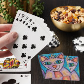 Jeu De Cartes Chat Chaton Rose Violet (In Situ)
