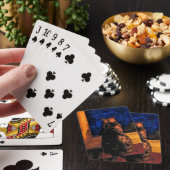 Jeu De Cartes Chat dans la fenêtre Jouer des cartes (In Situ)