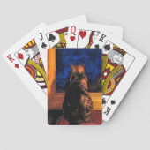 Jeu De Cartes Chat dans la fenêtre Jouer des cartes (dos)