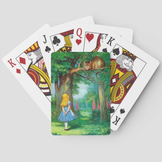 Jeu De Cartes Chat de Cheshire (dos)