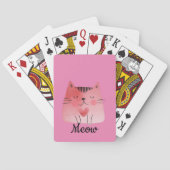 Jeu De Cartes Chat de coeur rose (dos)