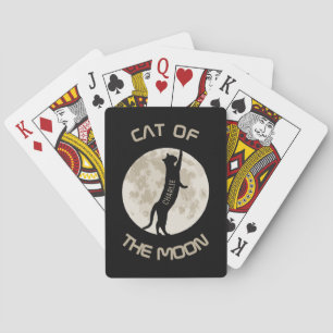 Jeu De Cartes Chat de la lune Personnaliser le nom