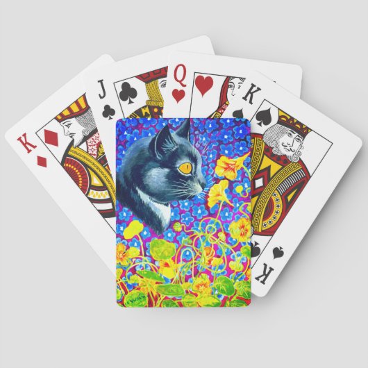 Jeu De Cartes Chat en fleurs (dos)