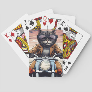 Jeu De Cartes Chat en moto