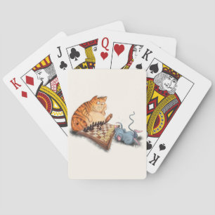 Jeu De Cartes Chat et souris Jouer aux échecs Jouer aux cartes P