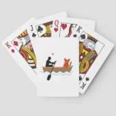 Jeu De Cartes Chat et tour en bateau Drôle Whimsical Animateur d (dos)