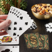 Jeu De Cartes Chat, faune Art déco (In Situ)