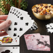 Jeu De Cartes Chat Fleur de Cerisier et Papillons (7) (In Situ)