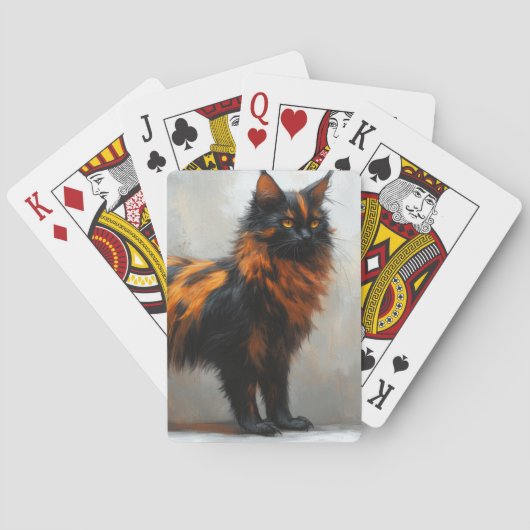 Jeu De Cartes Chat flufflye maine coon (dos)