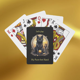 Jeu De Cartes Chat gothique noir