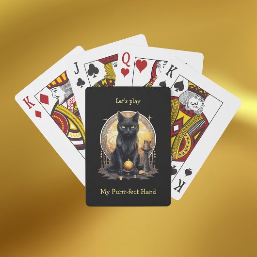 Jeu De Cartes Chat gothique noir