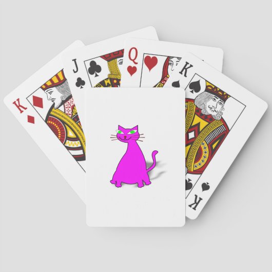 Jeu De Cartes Chat gras rose (dos)