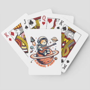 Jeu De Cartes Chat guitariste astro Cosmic Purr