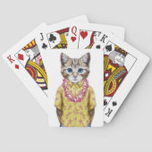 Jeu De Cartes Chat hawaïen de Kitty (dos)