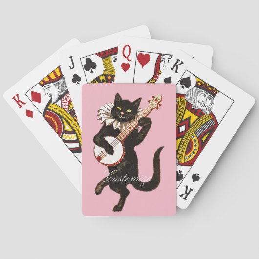 Jeu De Cartes Chat jouant à Banjo Thunder_Cove (dos)