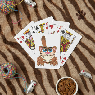 Jeu De Cartes Chat jouant avec Big Blue yeux amusant Whimsical K