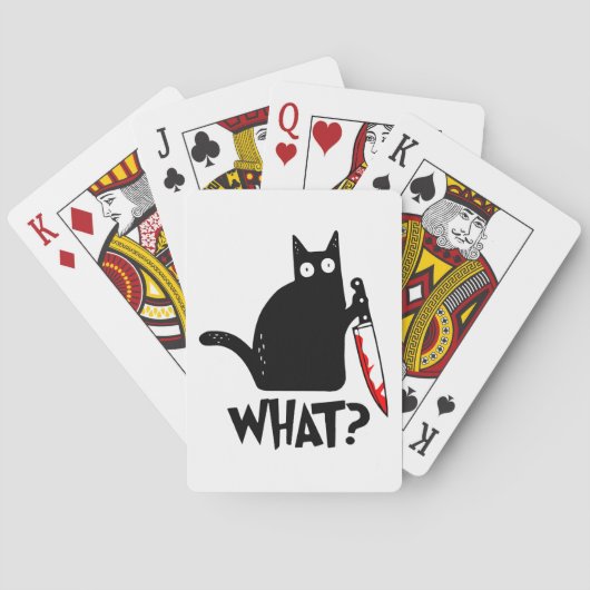 Jeu De Cartes Chat Meurtrier Avec Couteau (dos)