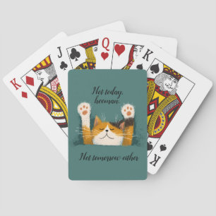 Jeu De Cartes Chat mignon drôle qui fait la sieste