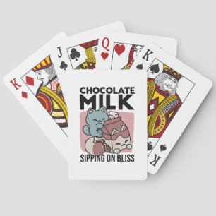 Jeu De Cartes Chat Mignon Lait Chocolat – Boisson Confortable et