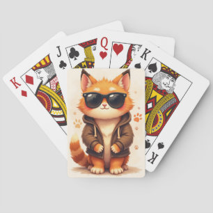 Jeu De Cartes Chat Mignon Maine Coon Kawaii