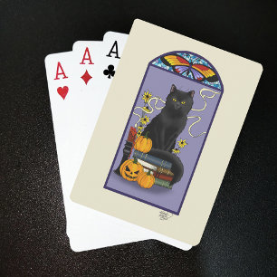 Jeu De Cartes Chat noir Art Nouveau