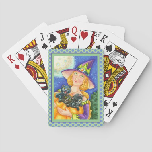 JEU DE CARTES CHAT NOIR CUISINES & WITCH HAPPY HALLOWEEN (dos)