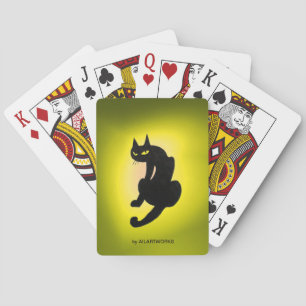 Jeu De Cartes CHAT NOIR jaune