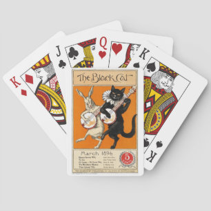 Jeu De Cartes Chat Noir, Lapin Blanc Jouer Des Cartes