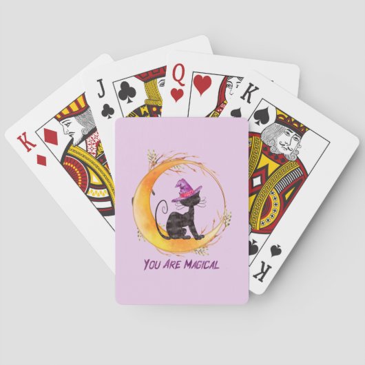 Jeu De Cartes Chat noir - Vous êtes magique (dos)