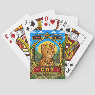 Jeu De Cartes Chat Rétro Pixel Art 8-Bit