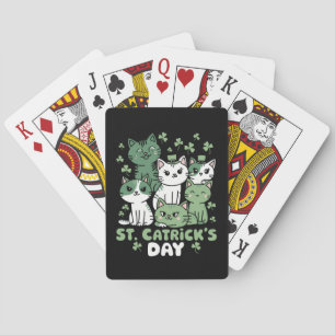 Jeu De Cartes Chat St Patrick's Day Drôle Catrick's Day