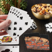Jeu De Cartes Chat sur mur de brique (In Situ)