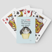 Jeu De Cartes Chat Tabby Gros Drôle Boîte (dos)