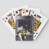 Jeu De Cartes Chat tabby vaisseau spatial Peluche extraterrestre (dos)
