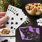 Jeu De Cartes Chat Violet de Style Van Gogh (In Situ)