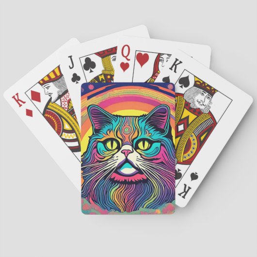 Jeu De Cartes Chat zen moderne (dos)