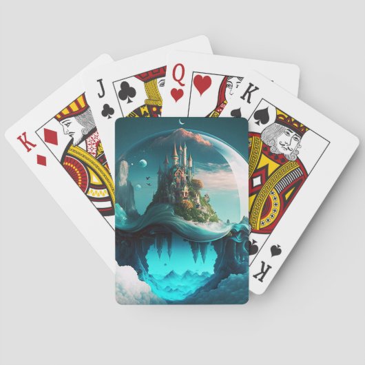 Jeu De Cartes Château Dans Crystal Ball (dos)