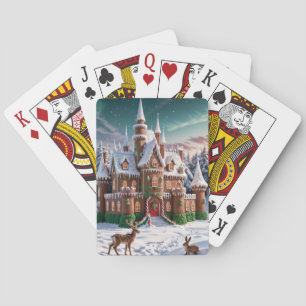 Jeu De Cartes Château de pain d'épices de la forêt de Noël