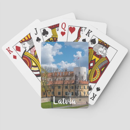 Jeu De Cartes Château de Riga à Riga, Lettonie (dos)