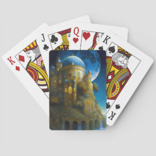 Jeu De Cartes Château Imaginaire Lune Paysage