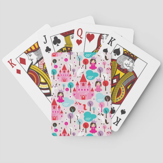 Jeu De Cartes château princesse enfant et licorne (dos)