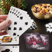 Jeu De Cartes Château Rouge Gothique (In Situ)