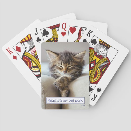 Jeu De Cartes Chaton dormant (dos)