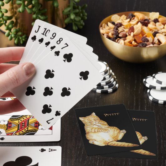 Jeu De Cartes chaton mignon couchage gingembre chaton design d'a (In Situ)