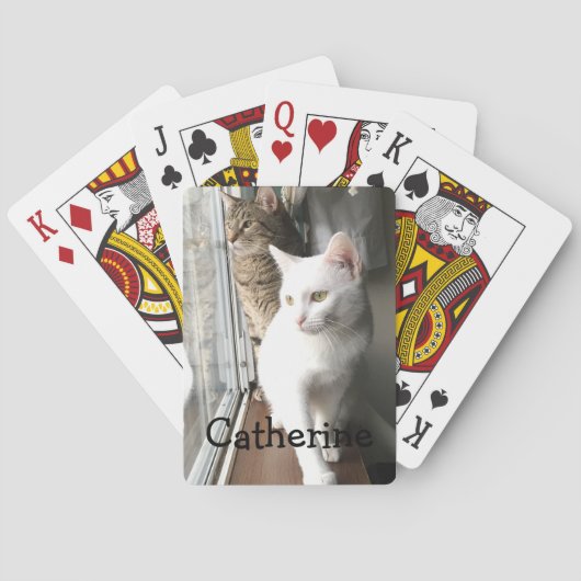 Jeu De Cartes Chats assis près de la fenêtre (dos)
