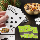 Jeu De Cartes Chats mignons en vert (In Situ)