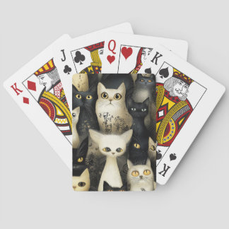 Jeu De Cartes chats noirs et blancs