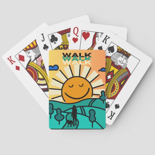 Jeu De Cartes Chatte de marche Joyeux soleil du matin (dos)